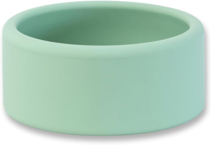 APLAINR Solid Bowl, Silicone Bowl for Baby, Toddler & Kids, 9 fl oz, Non Slip, Heavy Base, Deep, Microwave & Dishwasher Safe, No BPA, Cereal, Soup, Snack Dishes & Dinnerware, Matcha Green - Image 1